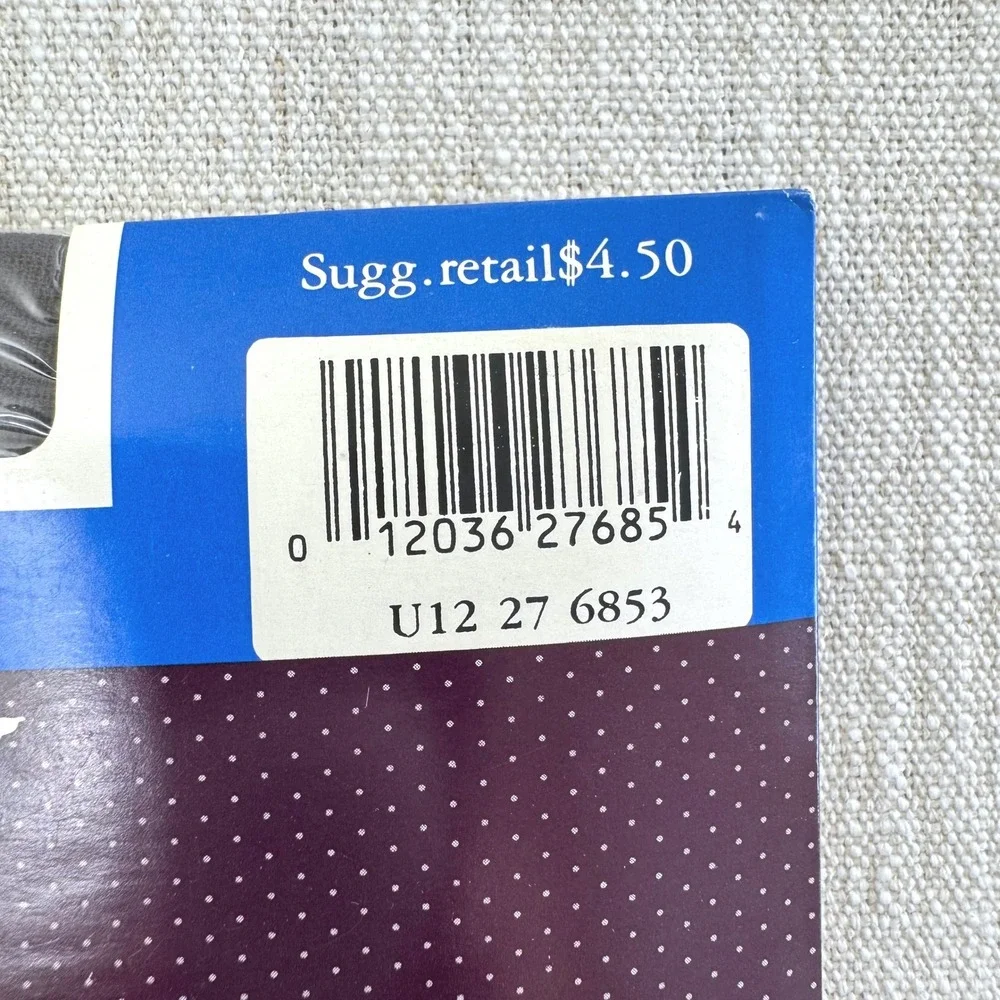 Hanes Fitting Pretty Control Top Pantyhose Barely Black‎ Sandalfoot Size 1X